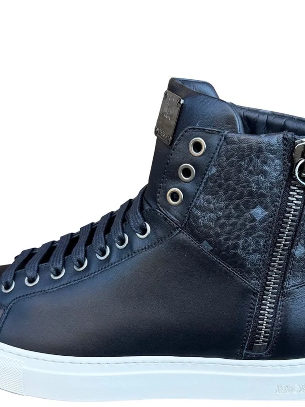 MCM Black Leather Hi (Size 42) DS